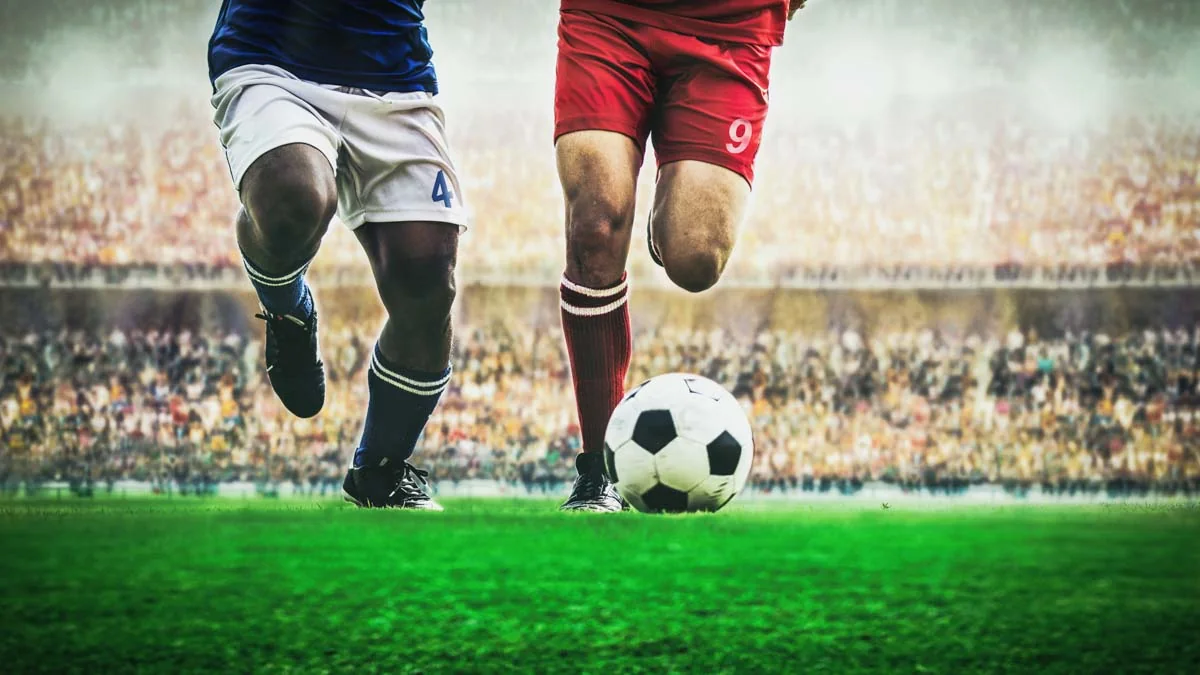 Tampilan kartu event dan kelompok pasar olahraga pada mobile